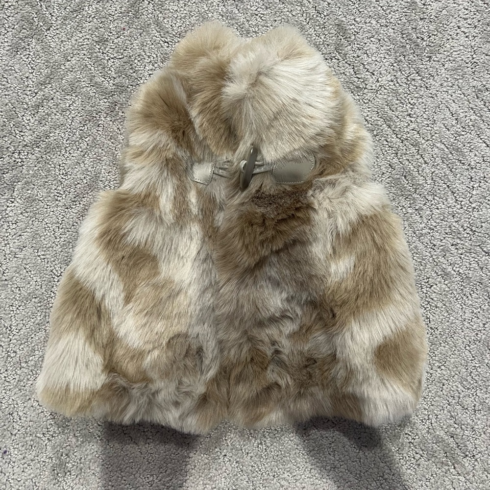 Never worn! Excellent condition. Koala Kids faux fur vest.